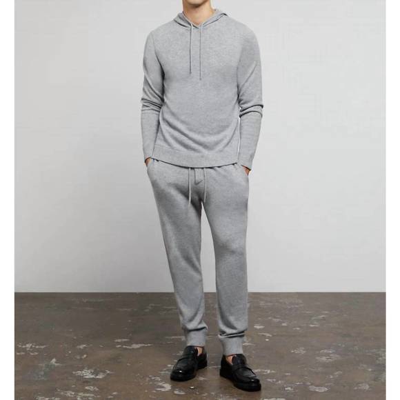 NEW ONIA men's joggers in light heather grey - Picture 2 of 4